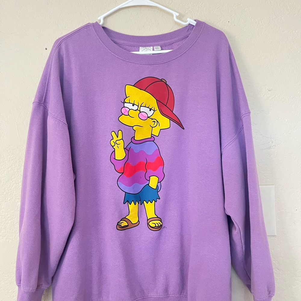 LG Lavender Sweatshirt with Cartoon Design